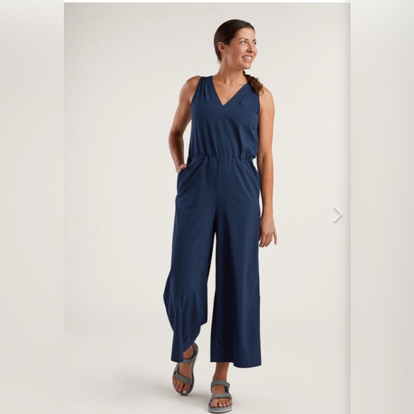Navy Title Nine Large Round Trip Large Jumpsuit - EUC - Picture 1 of 7